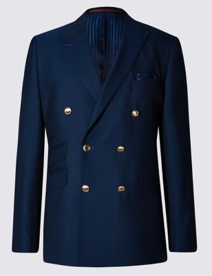 Pure New Wool Double Breasted Blazer